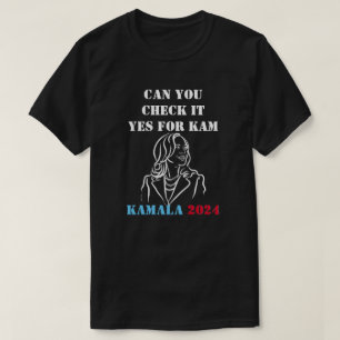 Camiseta Você pode verificar Sim para Camala T-Shirt?