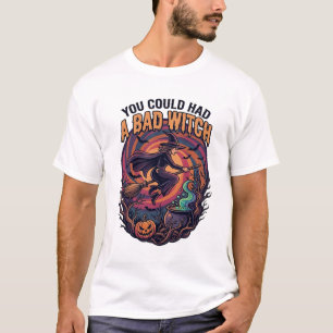 Camiseta Você Poderia Ter Bruxa Má Voo de Halloween Vassour