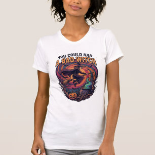 Camiseta Você Poderia Ter Bruxa Má Voo de Halloween Vassour