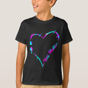 Camiseta Você Ponto e Vírgula Coração - Conscientização sob