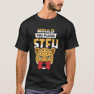 Camiseta Você Por Favor Cale a Boca Chita Africano - Gato G