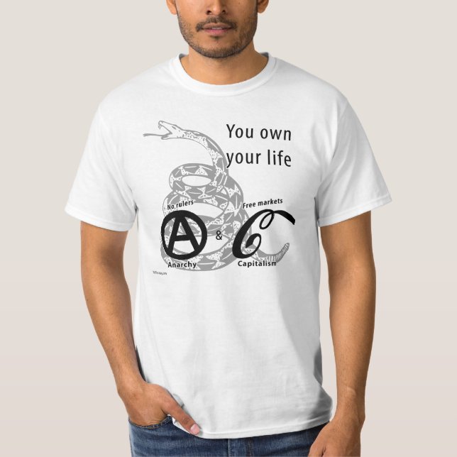 Camiseta Você possui sua vida - b&w (Frente)