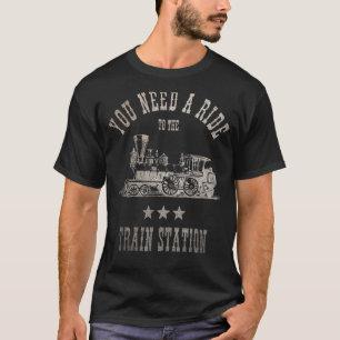 Camiseta Você precisa de uma carona até a estação de trem 1