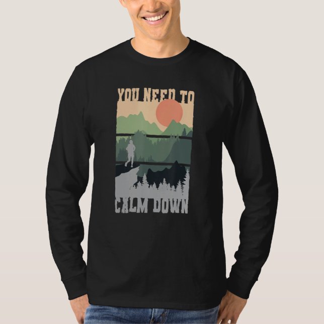 Camiseta Você Precisa Se Acalmar Meditação (Frente)