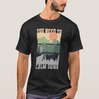 Camiseta Você Precisa Se Acalmar Meditação