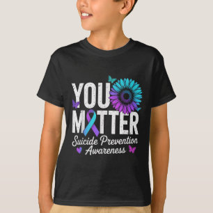Camiseta Você Prevenção do Suicídio Conscientização Azul-Ce