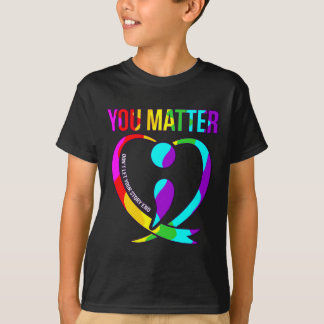 Camiseta Você Problema Feliz Consciência Suicídio Suporte G