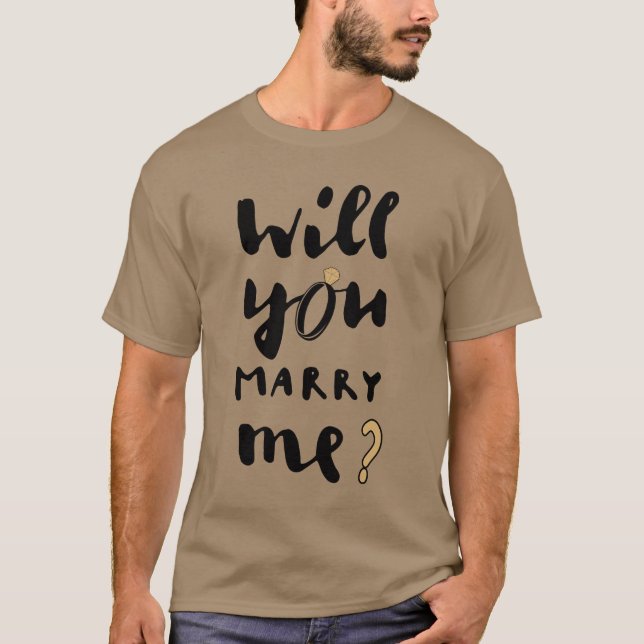 Camiseta Você quer casar comigo (Frente)