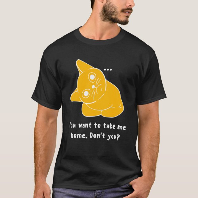 Camiseta Você quer me levar para casa Cat (Frente)