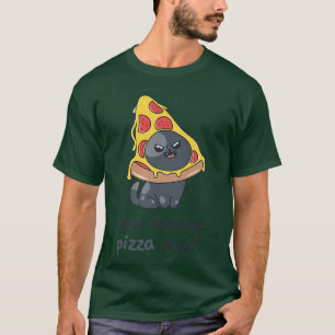 Camiseta Você quer me Pizza, meme de gato, comida Premium