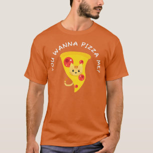 Camiseta Você Quer Pizza Me Meme Premium De Comida De Gato6