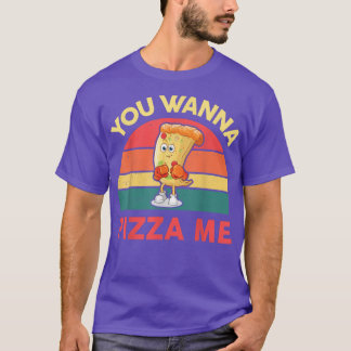 Camiseta Você Quer Pizza Me Men Mulheres Engraçadas Comida
