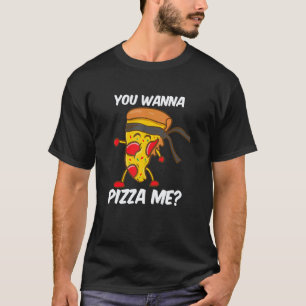 Camiseta Você Quer uma Pizza de Mim Lutador de Karate Judo 
