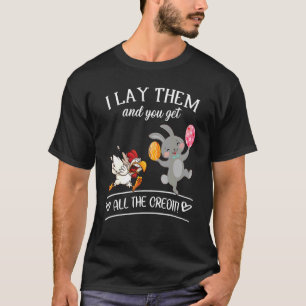 Camiseta Você Recebe Todo o Crédito Ovo de Páscoa Coelho Fr