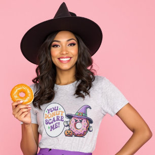Camiseta Você Rosquinha Me Assusta Engraçado Punny Hallowee
