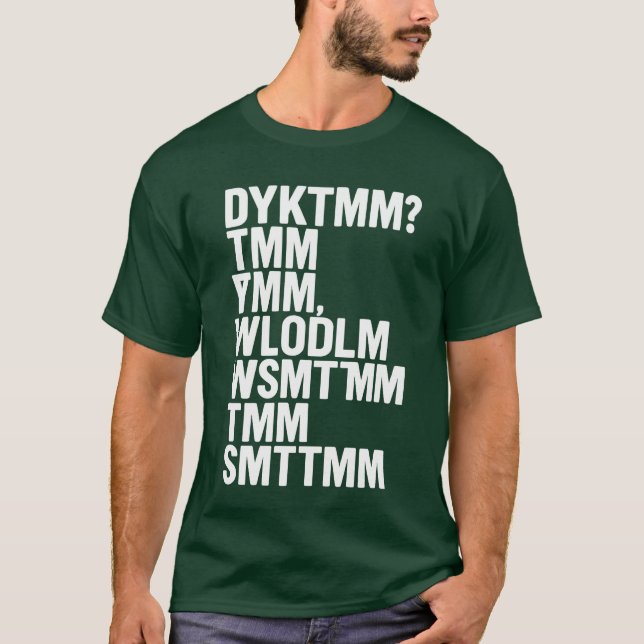 Camiseta Você Sabe O Muffin Man DYKTMM Engraçado Nostálgico (Frente)