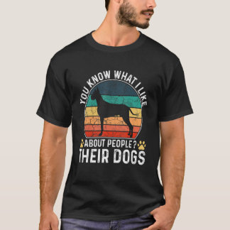 Camiseta Você sabe o que eu gosto nas pessoas e nos cachorr