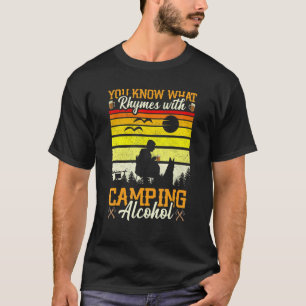 Camiseta Você Sabe O Que Rima Com Álcool De Acampamento Cam