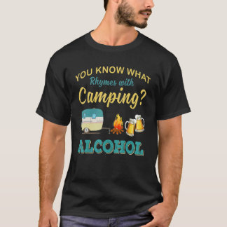 Camiseta Você Sabe O Que Rima Com Álcool Para Bebida Campin