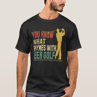 Camiseta Você Sabe O Que Rima Com Esporte Cerveja Golfe