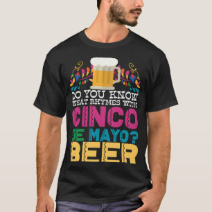 Camiseta Você Sabe O Que Rita Com Cinco De Mayo Beer M