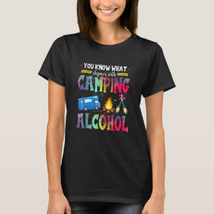 Camiseta Você Sabe O Que Rita Com O Acampamento De Álcool