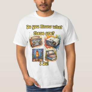 Camiseta Você sabe o que são essas coisas? Eu sei! – Nostal
