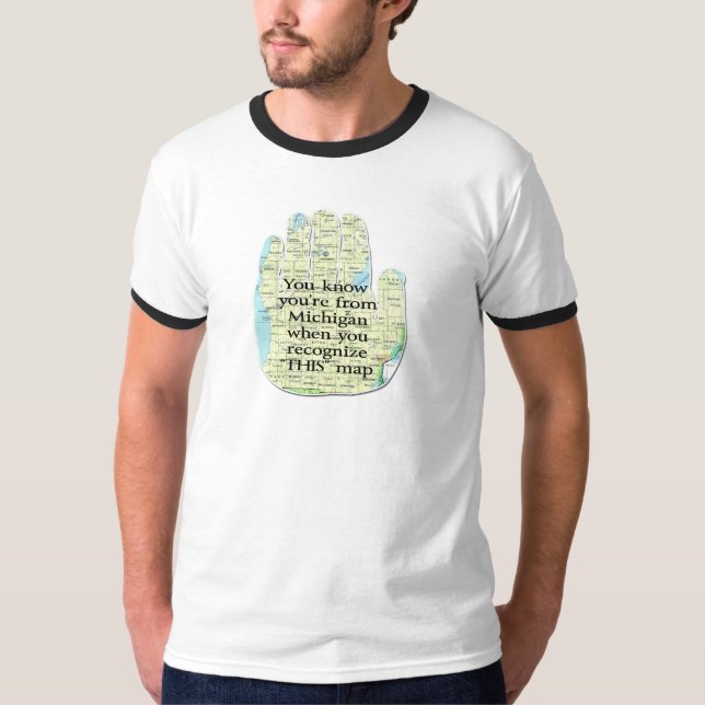 Camiseta Você sabe que é de Michigan quando você reconhece (Frente)