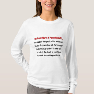 Camiseta Você sabe que é uma enfermeira de psicologia se...