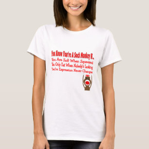 Camiseta Você sabe que você é um macaco da peúga SE…