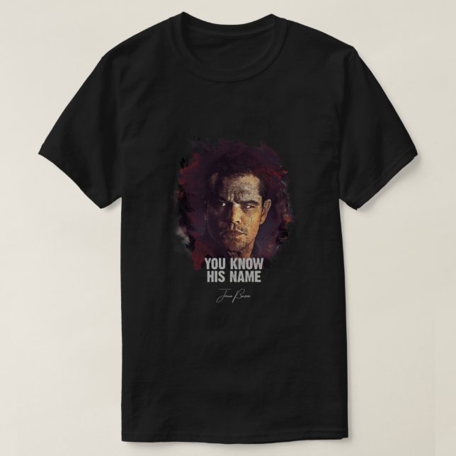 Camiseta Você Sabe Seu Nome - JASON BOURNE Clássico (Frente do Design)