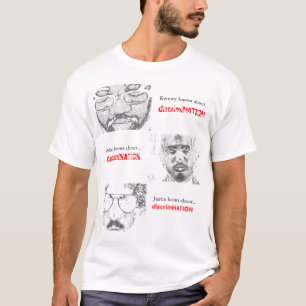 Camiseta "Você sabe sobre… t-shirt da discriminação"