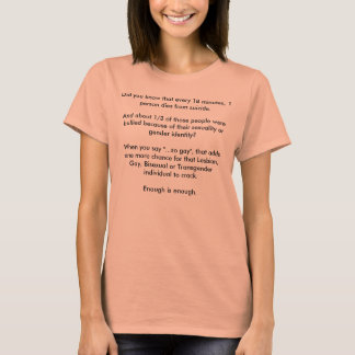 Camiseta Você sabia que a cada 18 minutos, uma pessoa...