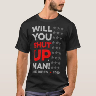 Camiseta Você se Cala Homem Joe Biden Donald Trump Dete V