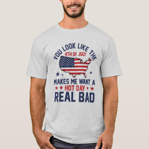 Camiseta Você se Parece com o Dia 4 de Julho Homens e Mulhe