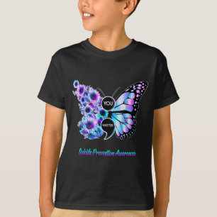 Camiseta Você Semicolon Borboleta Prevenção de Suicídio 