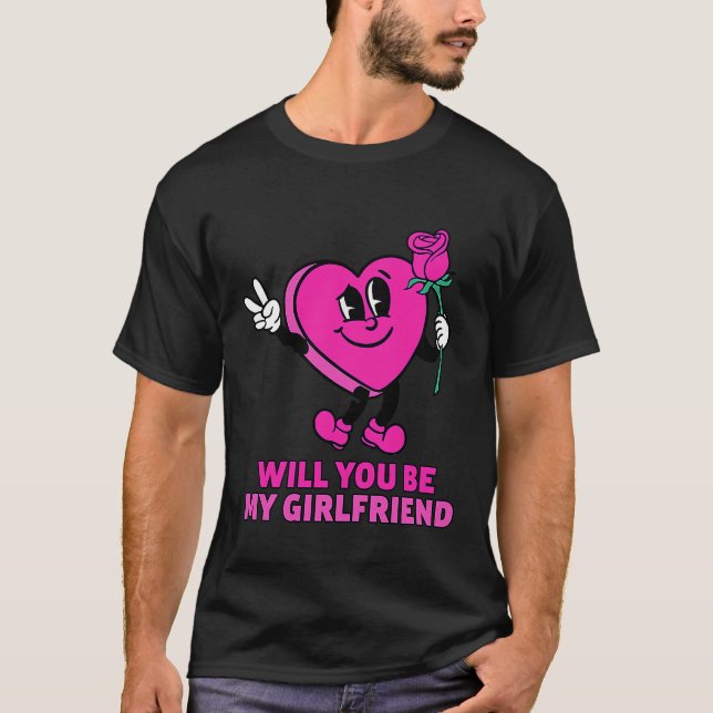 Camiseta Você Será Minha Namorada I Love I Relationship I (Frente)