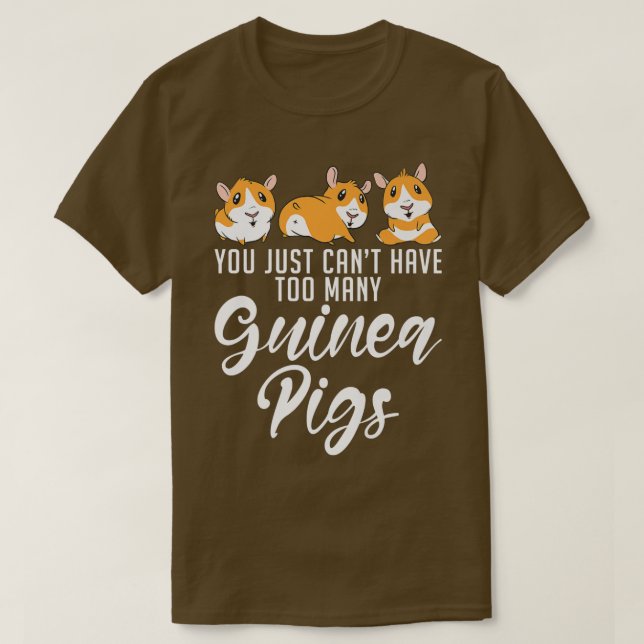 Camiseta Você só não pode ter muitos porcos de Guiné (Frente do Design)