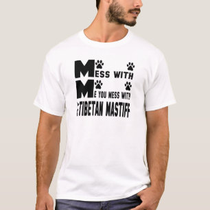 Camiseta Você suja com meu Mastiff tibetano