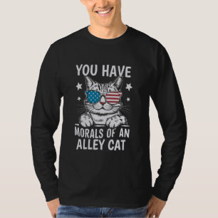 Camiseta Você Tem A Moral De Um Beco Gato Engraçado piada