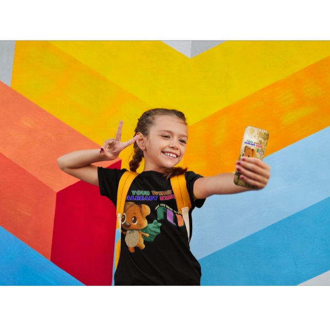 Camiseta Você Tem As Asas Voando Um Cachorro Pequeno E Insp (Criador carregado)