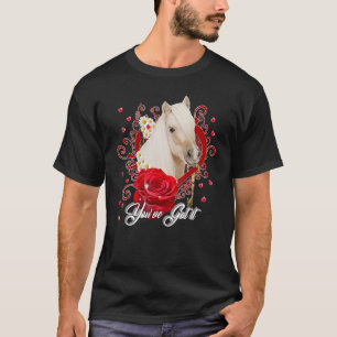 Camiseta Você tem Corações de Dia de os namorados Cavalo Am