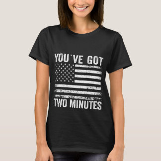 Camiseta Você tem dois minutos Entrevista Engraçado Polític
