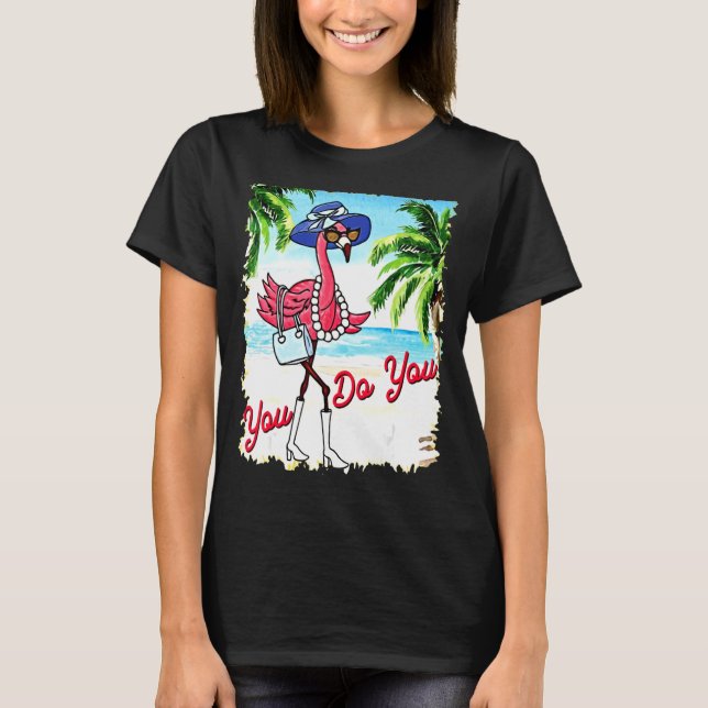 Camiseta Você Tem Férias Flamingo De Verão (Frente)