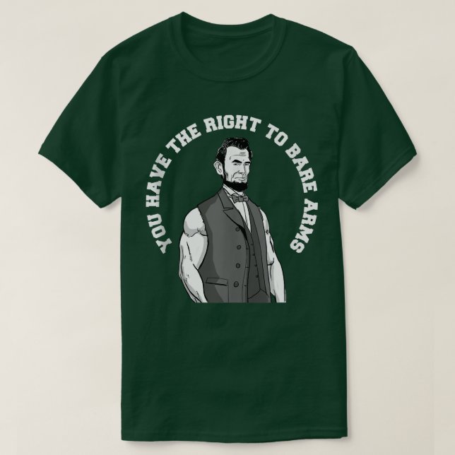 Camiseta Você tem o direito de se calar engraçado Abraham L (Frente do Design)