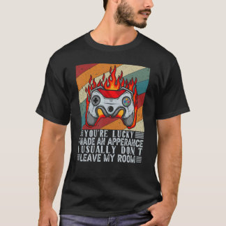 Camiseta Você Tem Sorte Que Eu Fiz Um Vídeo Jogo Contr