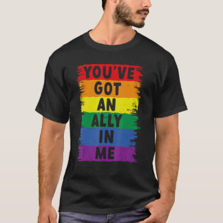 Camiseta Você Tem Um Aliado Em Mim Orgulho Lgbt