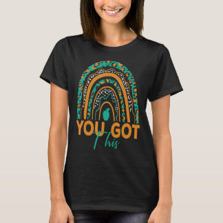 Camiseta Você Tem Um Leopardo Arco-Íris Para Estudante De P