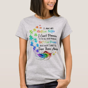 Camiseta Você tem uma filha autista ou um filho? Irmã