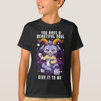 Camiseta Você Tem Uma Linda Alma Satânica Baphomet Hallowee